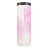 柔らかいピンクのダリア タンブラー (裏面)