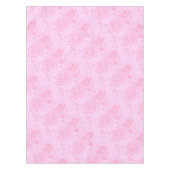 柔らかいピンクのダリア テーブルクロス (正面)