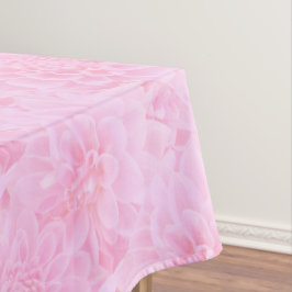 柔らかいピンクのダリア テーブルクロス