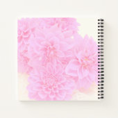 柔らかいピンクのダリア ノートブック (裏面)