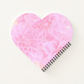 柔らかいピンクのダリア ノートブック (裏面)