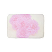 柔らかいピンクのダリア バスマット (正面)