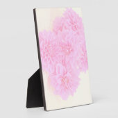 柔らかいピンクのダリア フォトプラーク (側面)