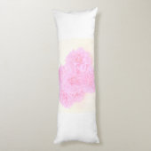 柔らかいピンクのダリア ボディピロー (裏面 (縦))