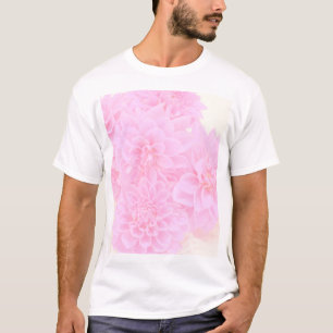 柔らかいピンクのダリア Tシャツ
