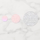 柔らかいピンクのバラと赤ちゃんの息 コンフェッティ (正面)