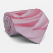 柔らかいピンクのバラと赤ちゃんの息 ネクタイ (ロール)