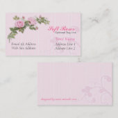 柔らかいピンクのバラの名刺 名刺 (正面/裏面)