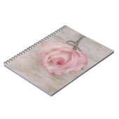 柔らかいピンクのバラの花 ノートブック (左側)