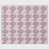 柔らかいピンクのバラの花 ラッピングペーパー (フラット)