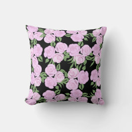 柔らかいピンクのバラ枕 クッション
