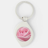 柔らかいピンクのバラ キーホルダー (正面)