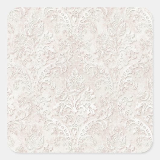 柔らかいピンクのレース スクエアシール (正面)