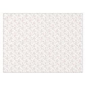 柔らかいピンクの水彩画の花模様 テーブルクロス (正面(横))