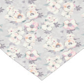 柔らかいピンクの水彩画パターン ショートテーブルランナー (コーナー)