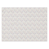 柔らかいピンクの水彩画パターン テーブルクロス (正面(横))