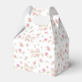 柔らかいピンクの水彩花模様 フェイバーボックス (裏面サイド)