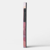 柔らかいピンクの紫色の抽象芸術ピラミッドパターン Case-Mate iPhoneケース (裏面 / 左)