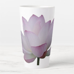 柔らかいピンクの蓮結婚花 カフェラテマグ
