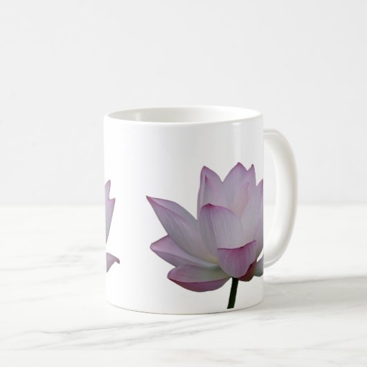 柔らかいピンクの蓮結婚花 コーヒーマグカップ (正面右)