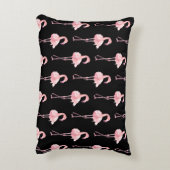 柔らかいフラミンゴシリーズデザイン2アクセント枕 アクセントクッション (裏面(縦))