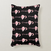 柔らかいフラミンゴシリーズデザイン2アクセント枕 アクセントクッション (正面(垂直))