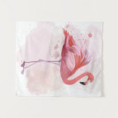 柔らかいフラミンゴ タペストリー (正面(横))