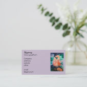 柔らかいフラミンゴ 名刺 (スタンド正面)