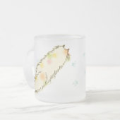 柔らかいフロップ猫(さらさ) フロストグラスマグカップ (正面左)