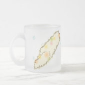 柔らかいフロップ猫(さらさ) フロストグラスマグカップ (左)