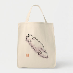 柔らかいフロップ猫 トートバッグ