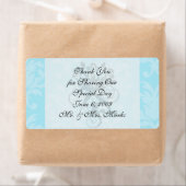 柔らかいブルースの素敵なダメース ラベル (インサイチュ)