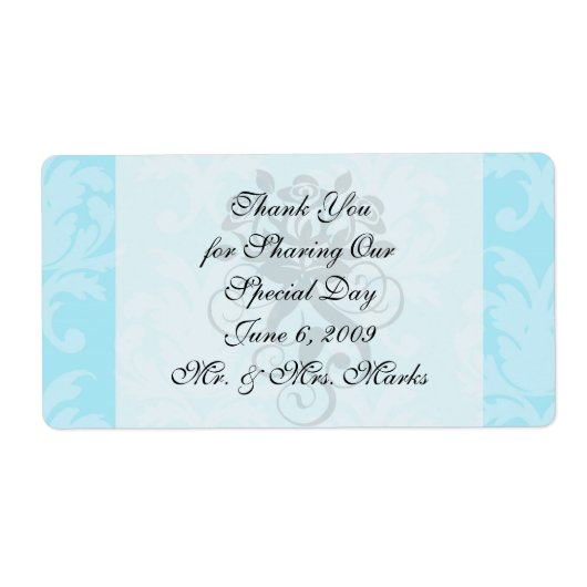 柔らかいブルースの素敵なダメース ラベル (正面)