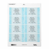 柔らかいブルースの素敵なダメース ラベル (フルシート)