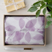 柔らかいプラムの水色葉の 薄葉紙 (ギフト)