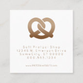 柔らかいプレッツェルのロイヤリティのスタンプ ロイヤリティカード (裏面)