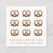 柔らかいプレッツェルのロイヤリティのスタンプ ロイヤリティカード (正面)