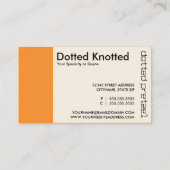 柔らかいプレッツェルの切り取られたパンチカード ロイヤリティカード (裏面)