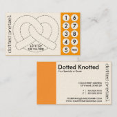 柔らかいプレッツェルの切り取られたパンチカード ロイヤリティカード (正面/裏面)