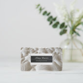 柔らかいベッドとマットレス 名刺 (スタンド正面)