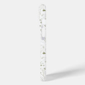 柔らかいボタニと繊細なグリーンフローラiPhoneケース Case-Mate iPhoneケース (裏面 / 左)