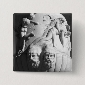 柔らかいボタンの写実的でクラシカルな壷Pinかボタン 缶バッジ