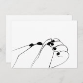 柔らかいモノクロームベビー手 (正面/裏面)