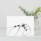 柔らかいモノクロームベビー手 (スタンド正面)