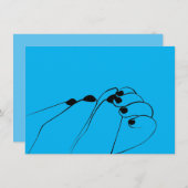 柔らかいモノクロームベビー手 (正面/裏面)