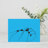 柔らかいモノクロームベビー手 (スタンド正面)