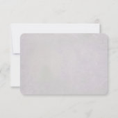 柔らかいラベンダーの裂けたエッジRSVP 出欠カード (裏面)