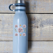 柔らかいラベンダーエチェヴェリア手の吸汁多肉描画 シール