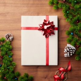 柔らかいリネンのベージュ無地 ラッピングペーパー