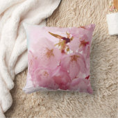 柔らかいヴィンテージの桜 クッション (ブランケット)